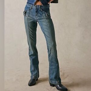Free People Blue Boot Cut Jeans